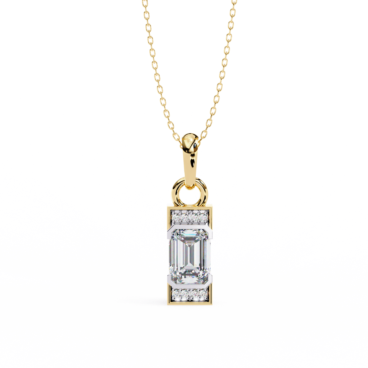 Lila Solitaire Pendant