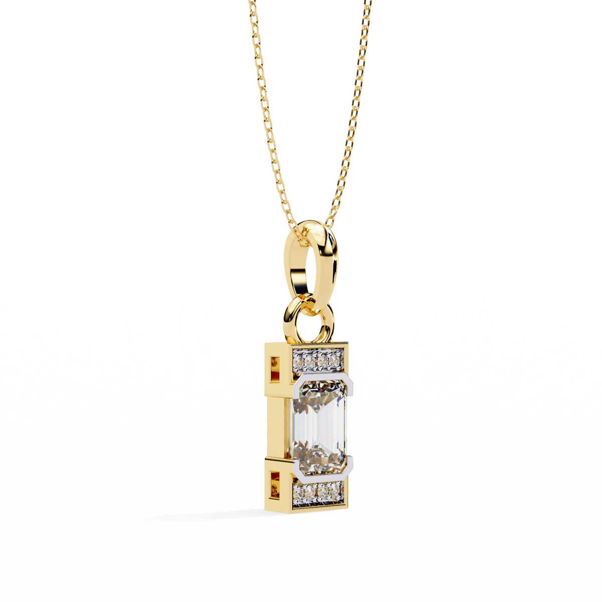 Lila Solitaire Pendant