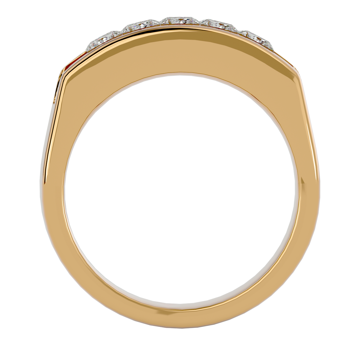 Frederick Diamond Mens Studded Ring