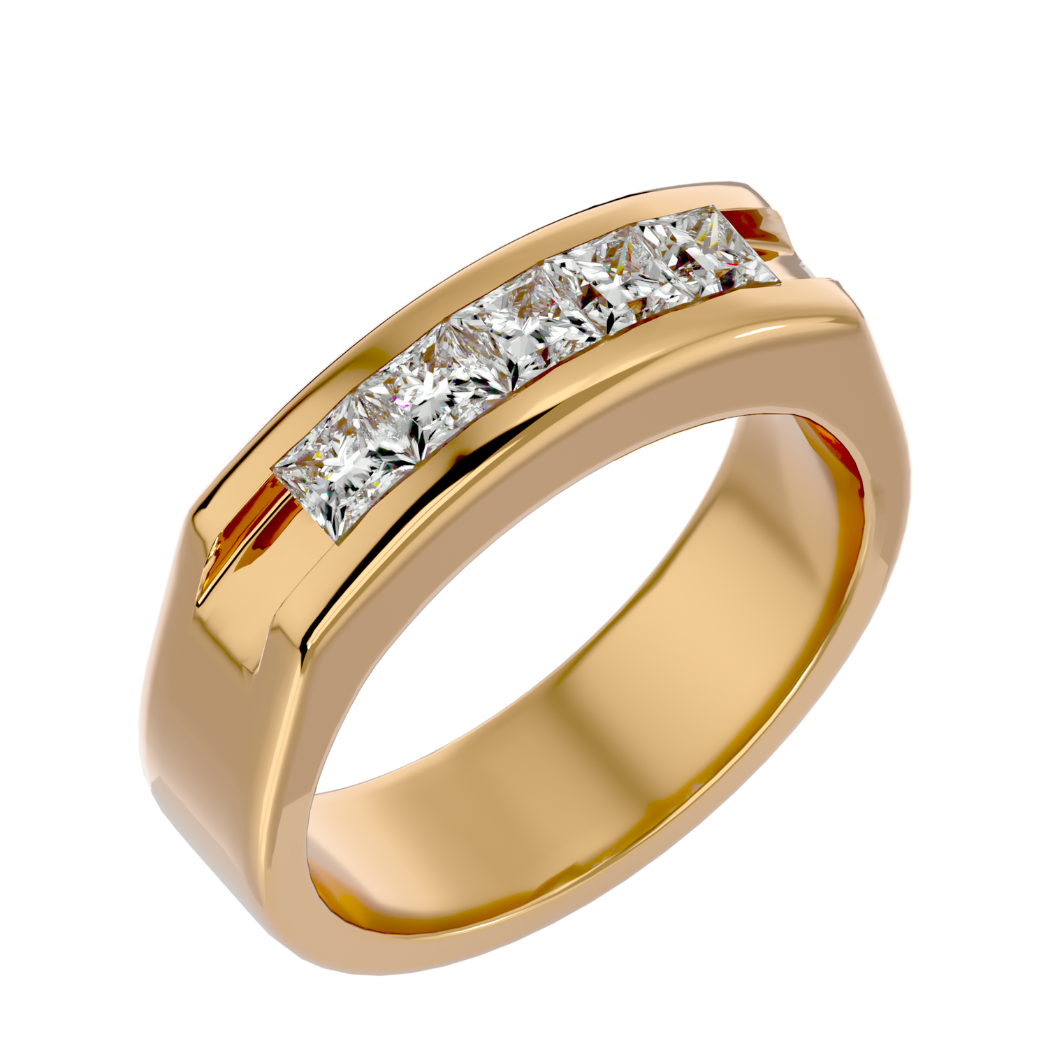 Frederick Diamond Mens Studded Ring