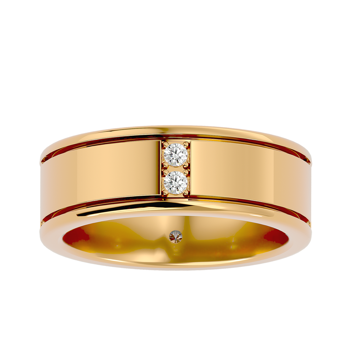 Morgan Diamond Mens Studded Ring