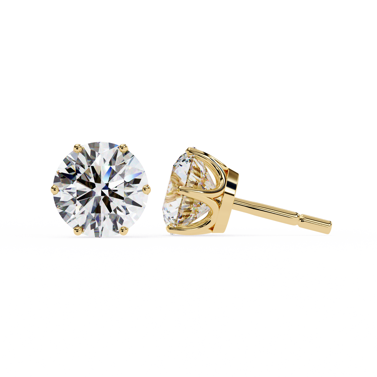 Zinnia Solitaire Earring