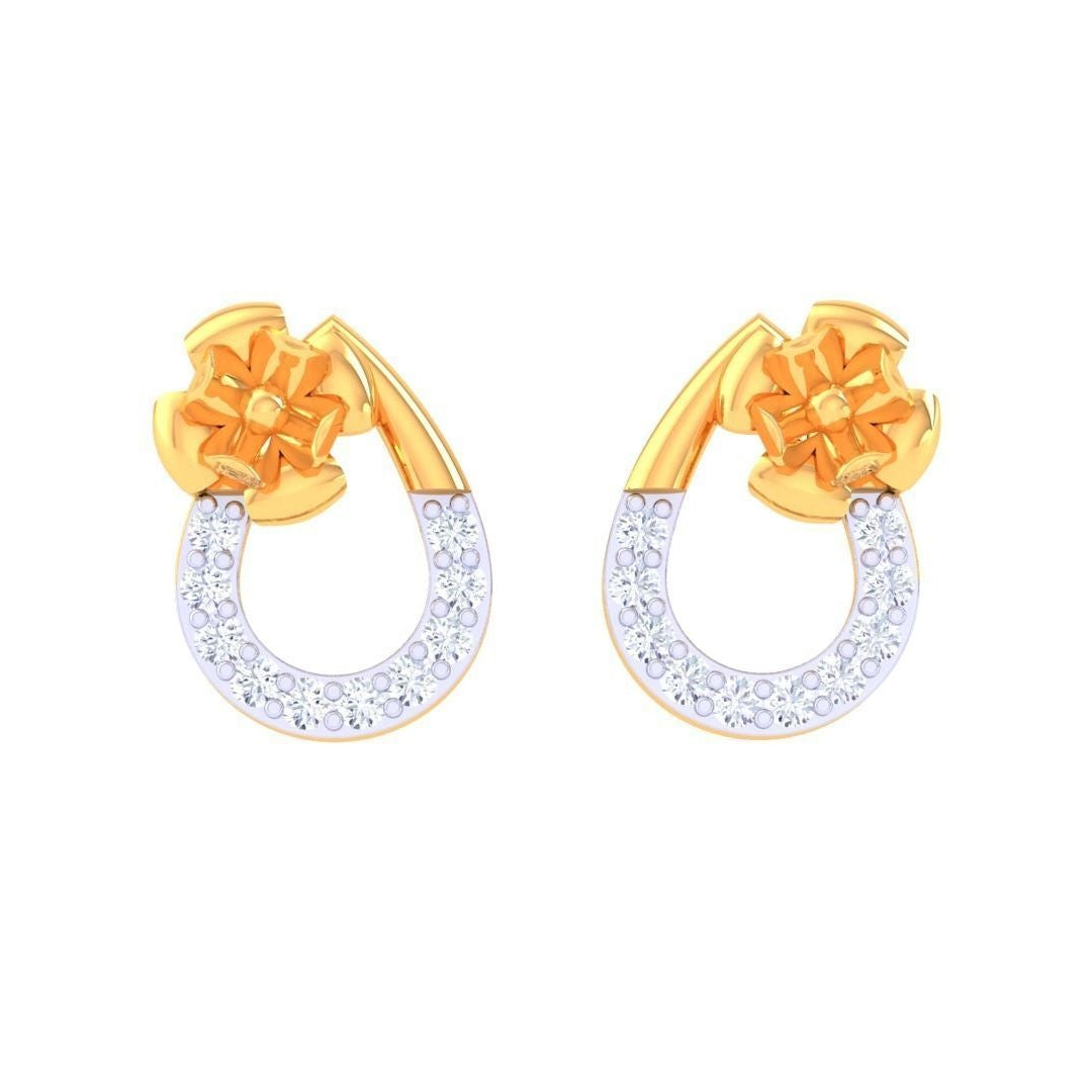 Raegan Diamond Kids Earring